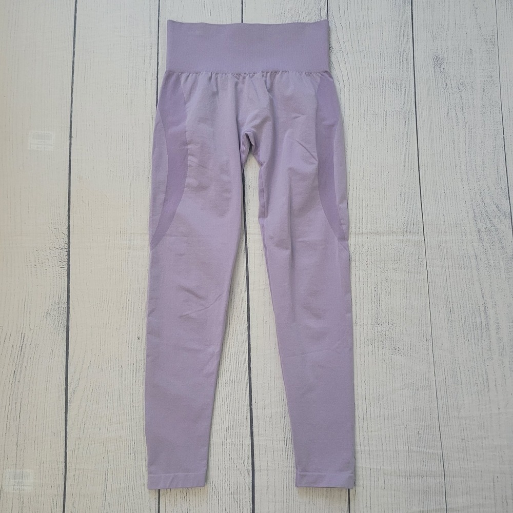 NVGTN Seamless Leggings Lavender Purple Workout Athleisure Size M